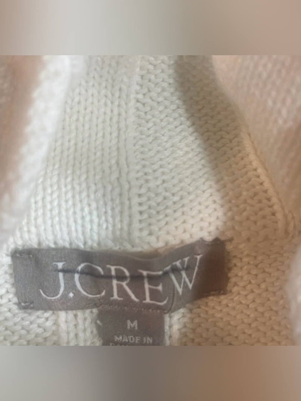J.Crew knit Ribbed cotton mockneck sweater in ivory - Picture 10 of 10